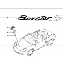 insignias 986 Boxster 1998-04