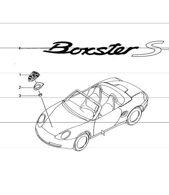 Diagram 810-00 Porsche Boxster 986 2.7L 2003-04 Body