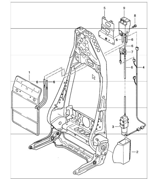 lumbar support 986 Boxster 1997-04