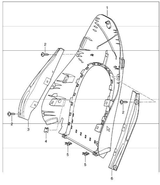 Diagram 817-12 Porsche Boxster 986 2.7L 2003-04 Body