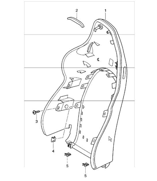 Diagram 817-35 Porsche 997 (911) MK2 2009-2012 Body
