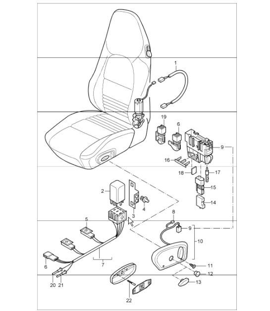 Diagram 817-60 Porsche 356 (1950-1965) Body