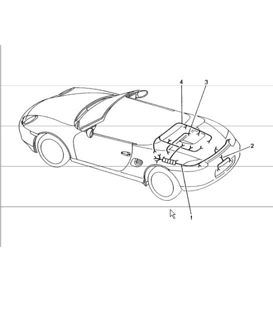 Diagram 902-20 Porsche 991.2 Cabriolet 2S / GTS 3.0L (420/450 Bhp) 2016-19 Electrical equipment