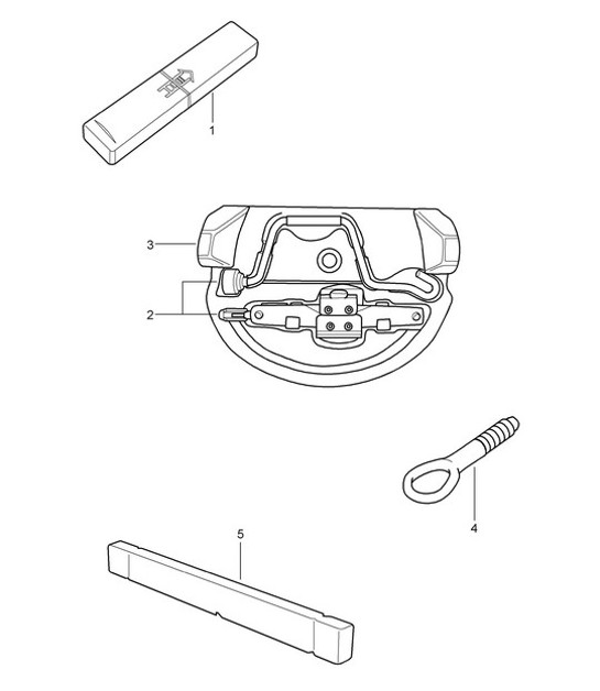 Diagram 001-000 Porsche Cayman 987C / 981C (2005-2016) Accessories & others 