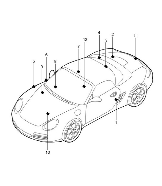 Diagram 001-005 Porsche Macan (95B) MK1 (2014-2018) Accessories & others 