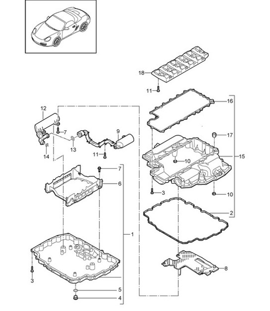 Diagram 104-002 Porsche 911 & 912 (1965-1989) Engine