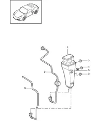 Activated charcoal container 987.2 Boxster / Boxster S 2009-12