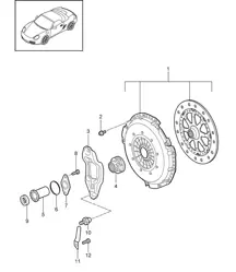 Coupling (Model: G8710,G8740) 987.2  Boxster / Boxster S 2009-12