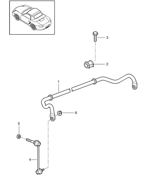 Diagram 402-005 Porsche Macan (95B) MK1 (2014-2018) Front Axle, Steering 