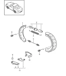 Handbrake 987.2 Boxster / Boxster S 2009-12