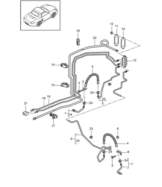 Diagram 604-010 Porsche Macan (95B) MK1 (2014-2018) Wheels, Brakes