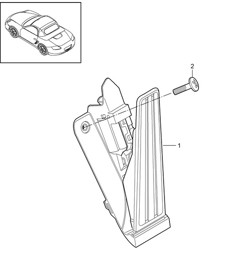 Pedals throttle control 987.2 Boxster / Boxster S 2009-12