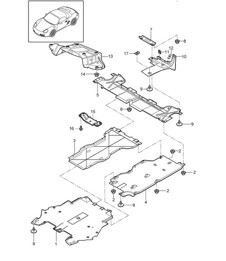 Linings / Underbody 987.2 Boxster / Boxster S 2009-12