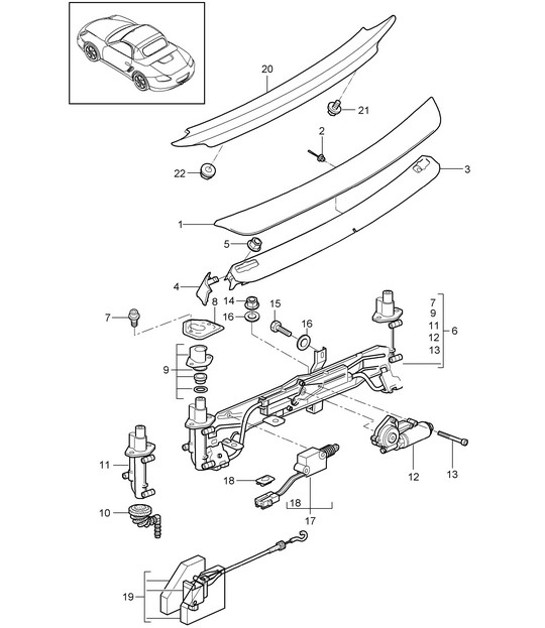 Diagram 803-007 Porsche Macan (95B) MK1 (2014-2018) Body
