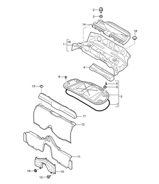 Diagram 807-006 Porsche Panamera 970 MK1 (2009-2013) Body