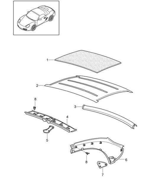 Diagram 811-016 Porsche 911 & 912 (1965-1989) Body