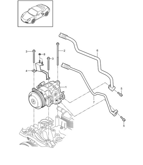 Diagram 813-015 Porsche Cayman 987C / 981C (2005-2016) Body