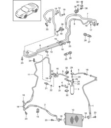 Refrigerant circuit 987.2 Boxster / Boxster S 2009-12