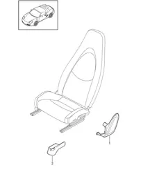 Front seat / Standard seat / Comfort seat 987.2 Boxster / Boxster S 2009-12