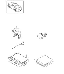 Control units / Ignition/starter switch / PORSCHE ACCES SYSTEM 987.2 Boxster / Boxster S 2009-12