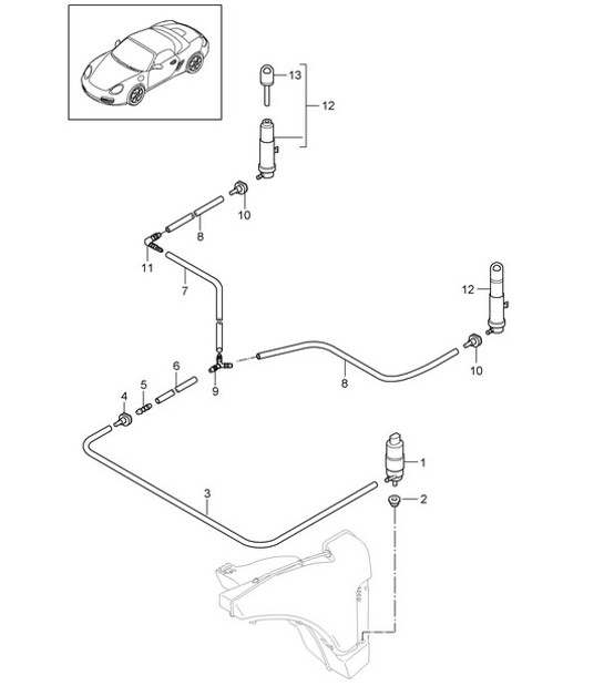 Diagram 904-020 Porsche Cayenne MK2 (957) 2007-2010 Elektrische Ausrüstung