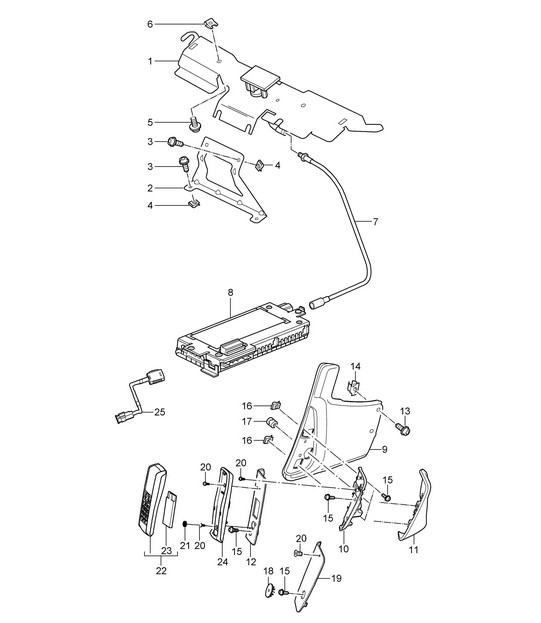 Telephone 987.2 Boxster / Boxster S 2009-12