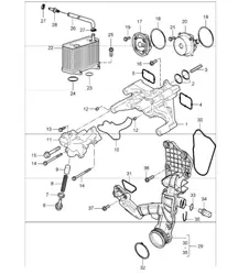 oil pump tandem pump 987 Boxster / 987 Boxster S 2005-08