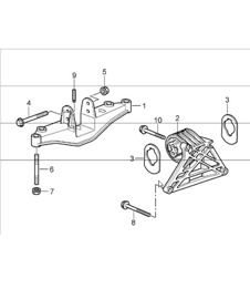 engine suspension 987 Boxster / Boxster S 2005-08