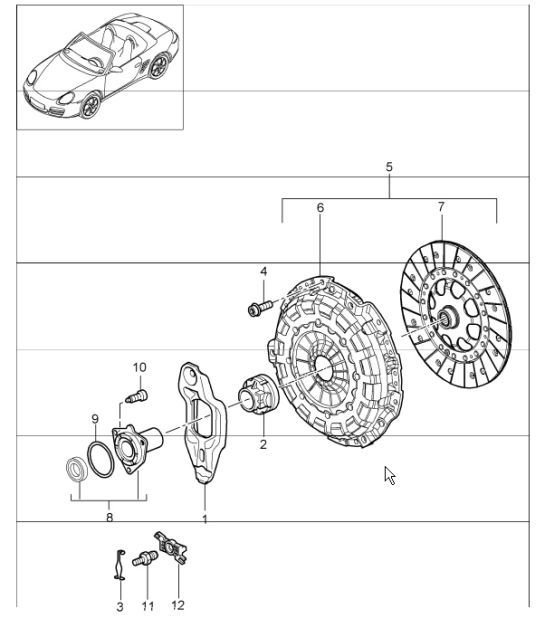 Diagram 301-00 Porsche Macan (95B) MK1 (2014-2018) Transmission