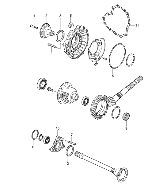Diagram 320-03 Porsche Cayman 987C / 981C (2005-2016) Transmission