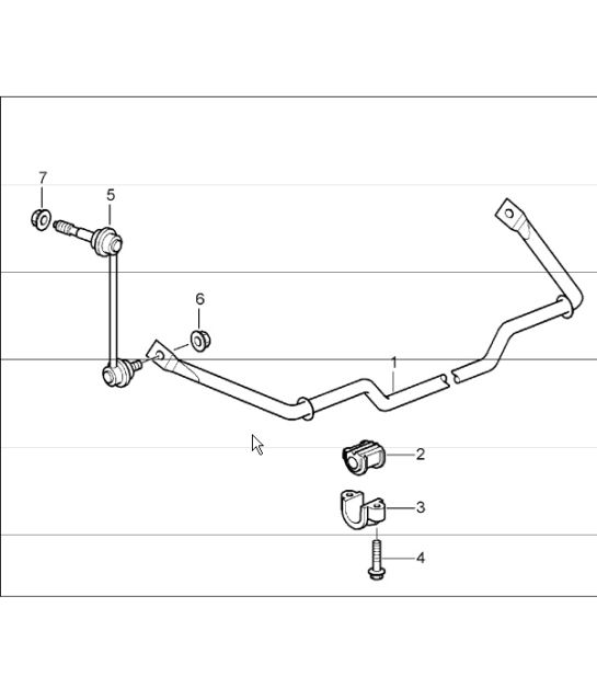 stabiliser 987 Boxster / Boxster S 2005-08