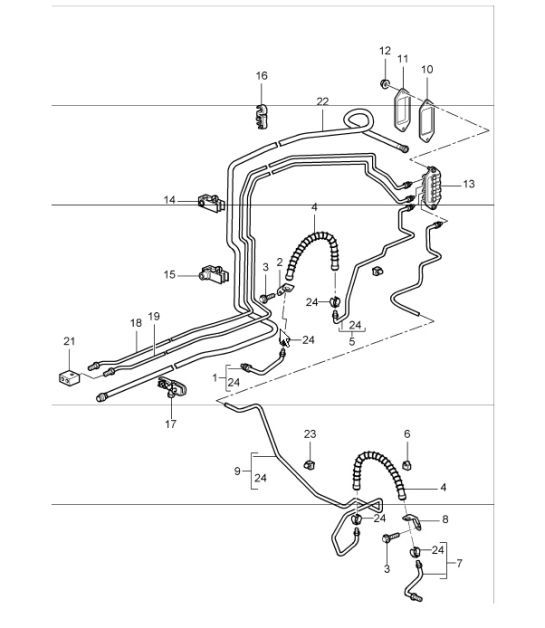 Diagram 604-10 Porsche Cayman 718C (982C) 2017>> Wheels, Brakes