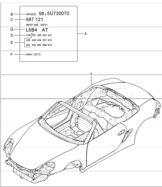 Diagram 801-00 Porsche Taycan (9J1) MK2 2024>> 