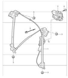 power windows 987 Boxster / Boxster S 2005-08