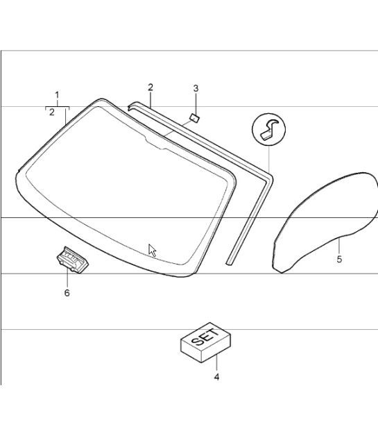 Diagram 805-00 Porsche Cayman 718C (982C) 2017>> Body
