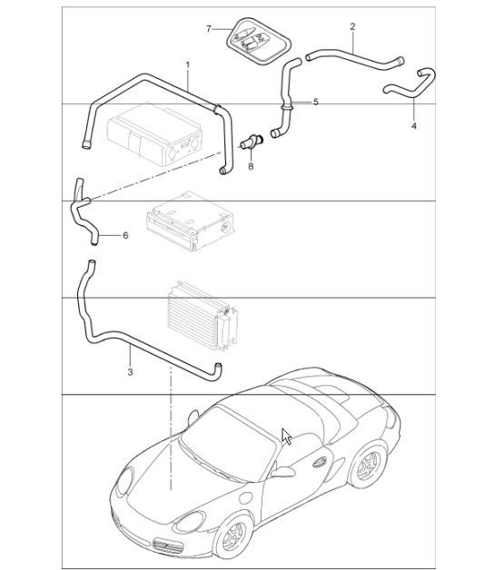 Diagram 813-02 Porsche 997 (911) MK1 2005-2008 Body