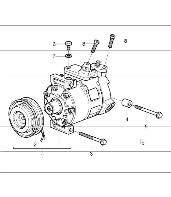 compressor 987 Boxster / Boxster S 2005-08