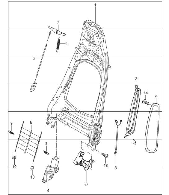 Diagram 817-06 Porsche 991 (911) MK2 2016-2019 Body