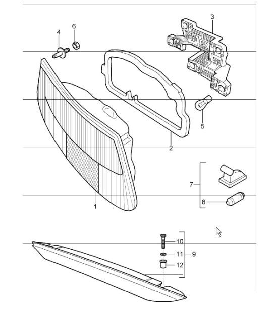 Diagram 905-05 Porsche Macan (95B) MK1 (2014-2018) Electrical equipment