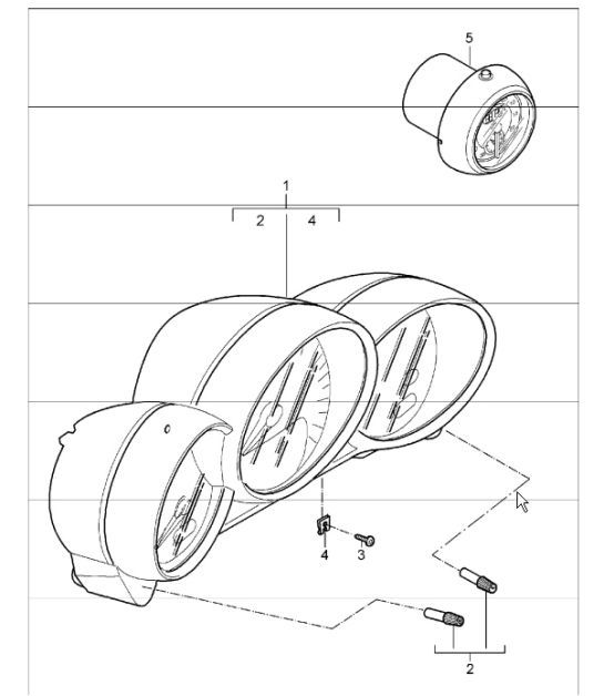 Diagram 906-01 Porsche 997 (911) MK1 2005-2008 Electrical equipment