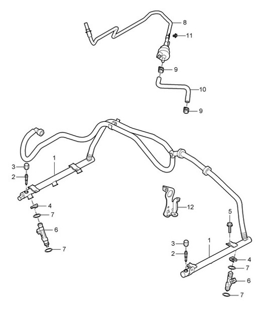 Diagram 107-005 Porsche Macan (95B) MK1 (2014-2018) Engine