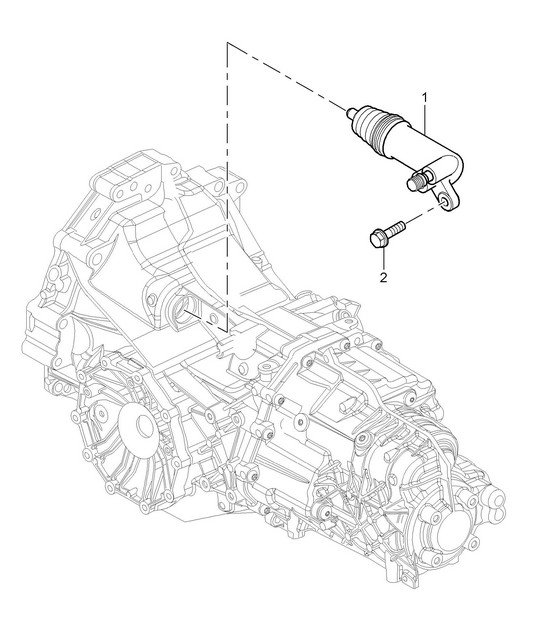 Clutch release - G8721+ PR:480, 6-speed manual - 987C.1 Cayman 3.4L 2006-08
