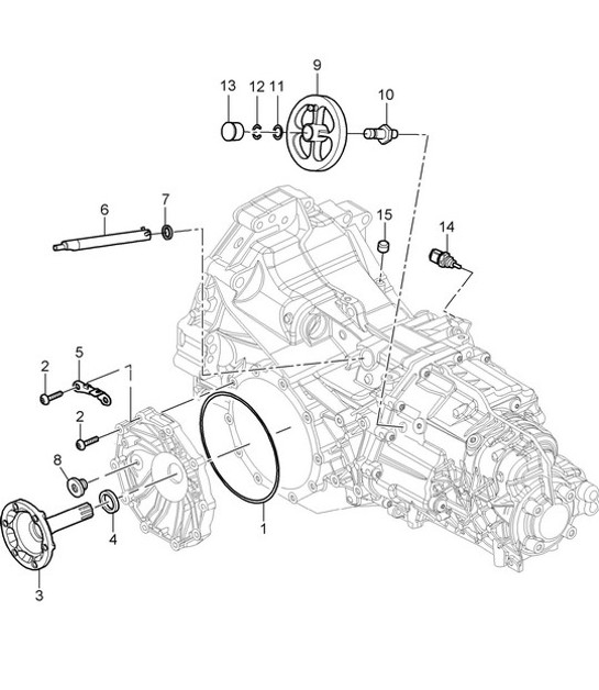 Diagram 302-005 Porsche 997 (911) MK2 2009-2012 Transmission