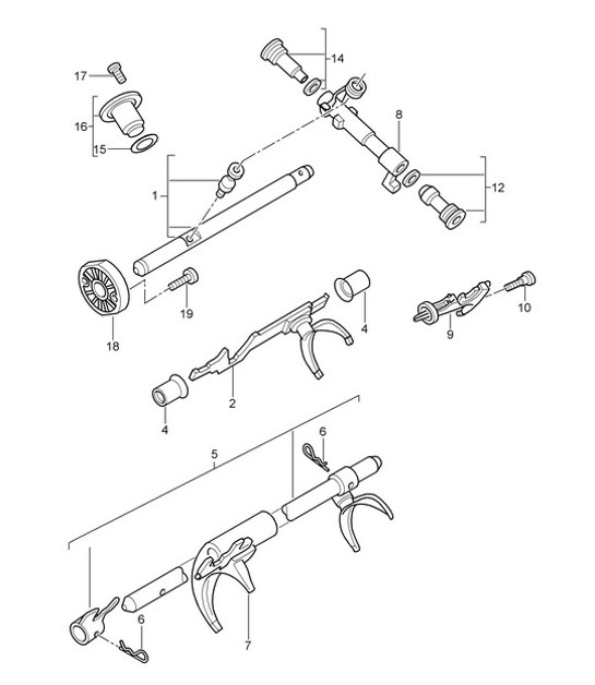 Diagram 304-000 Porsche 991 (911) MK2 2016-2019 Transmission