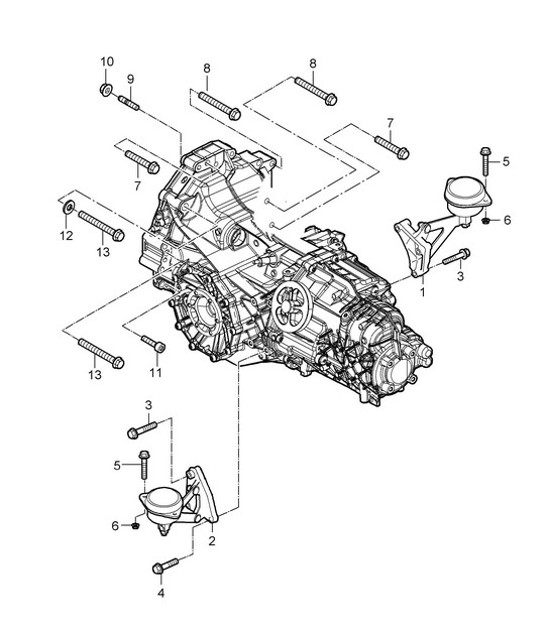 Diagram 306-001 Porsche Boxster 986 2.7L 2003-04 Transmission