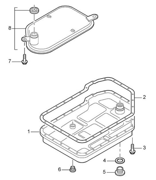 Diagram 340-001 Porsche Cayman 987C / 981C (2005-2016) Transmission