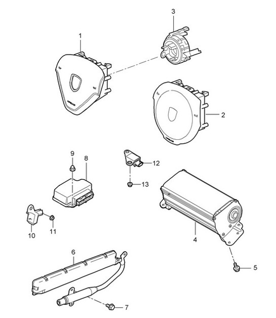 Diagram 403-006 Porsche Boxster 718 (982) 2017>> Front Axle, Steering 