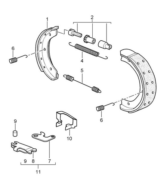 Diagram 603-005 Porsche Macan (95B) MK1 (2014-2018) Wheels, Brakes