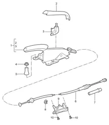 Handbrake / Actuator 987C.1 Cayman 2006-08
