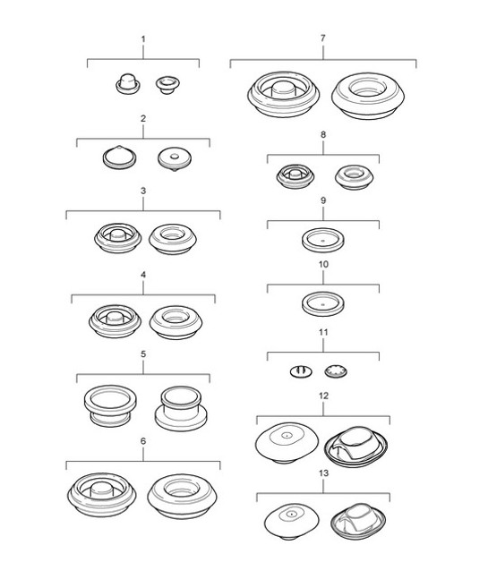 Diagram 801-002 Porsche Macan (95B) MK1 (2014-2018) Body
